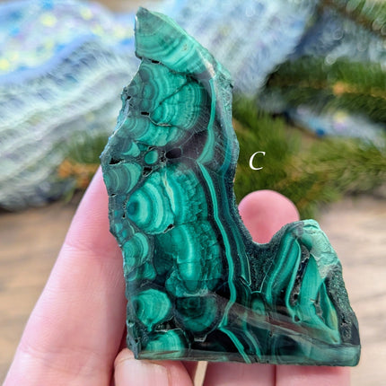 Green Malachite Slabs - Variant C