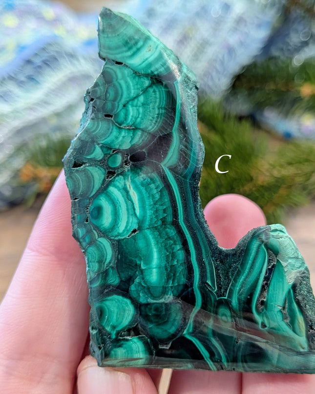 Green Malachite Slabs - Variant C