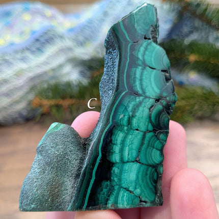 Green Malachite Slabs - Variant C