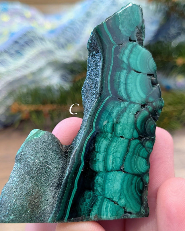 Green Malachite Slabs - Variant C