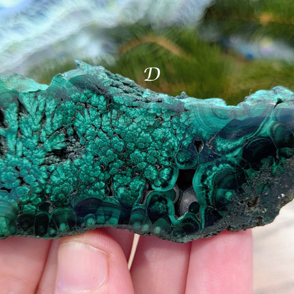 Green Malachite Slabs - Variant D