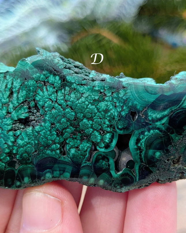 Green Malachite Slabs - Variant D
