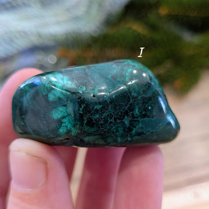 Green   Malachite Tumbled Stones - Variant I
