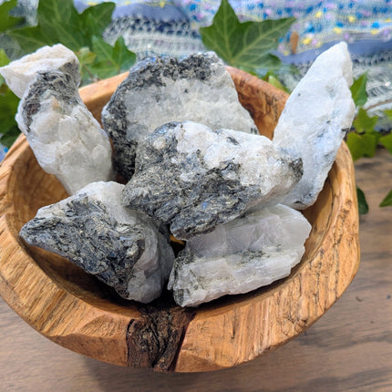 White, Black Rainbow Moonstone Rough Stones