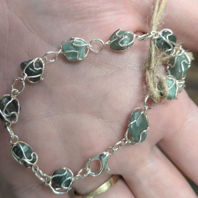 Green Aventurine Bracelet Wire wrapped