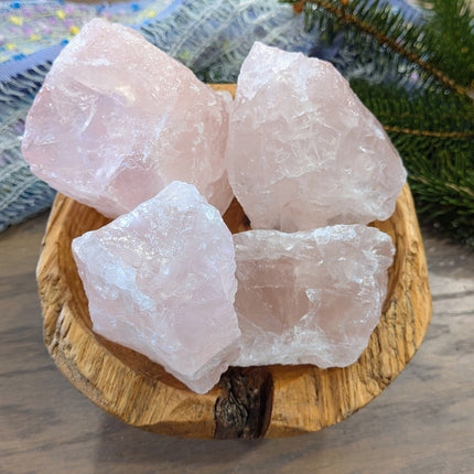 Pink Rose Quartz Rough Stones
