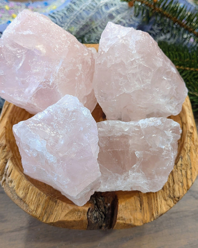 Pink Rose Quartz Rough Stones