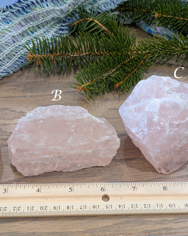 Pink Rose Quartz Rough Stones