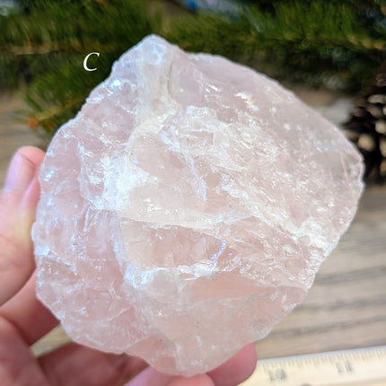 Pink Rose Quartz Rough Stones - Variant C