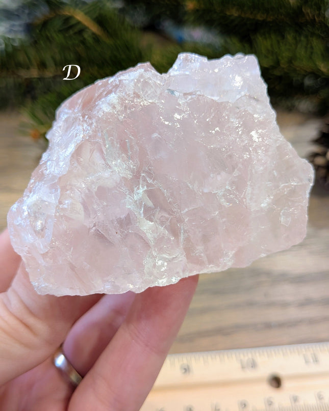 Pink Rose Quartz Rough Stones - Variant D