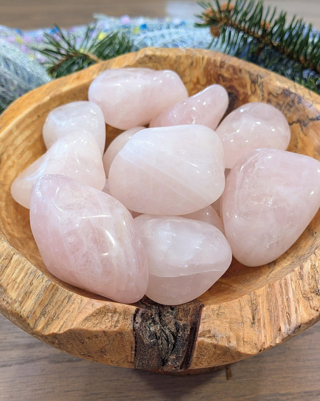 Pink Rose Quartz Tumbled Stones