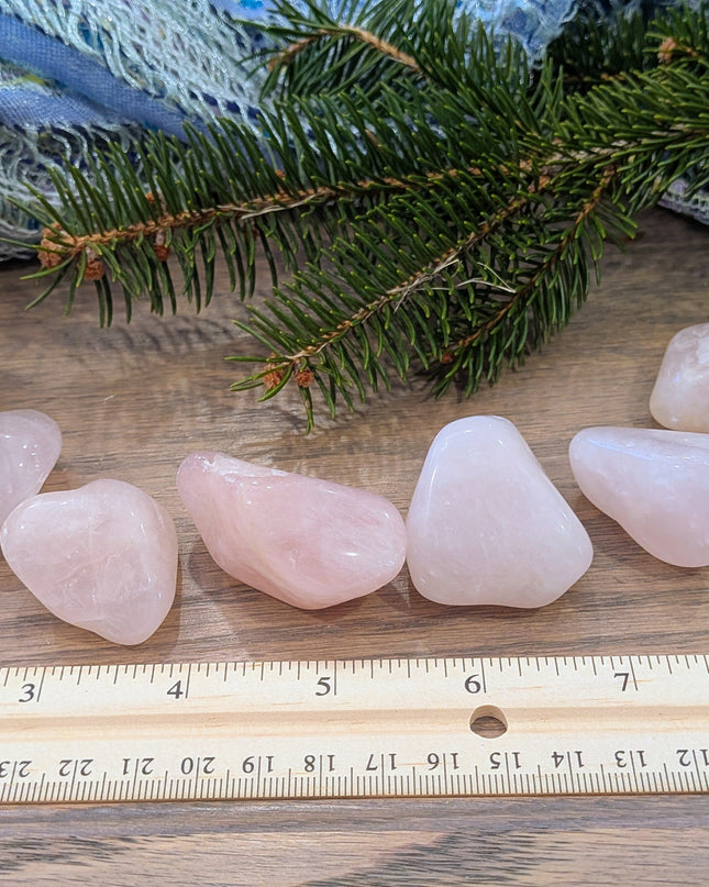 Pink Rose Quartz Tumbled Stones