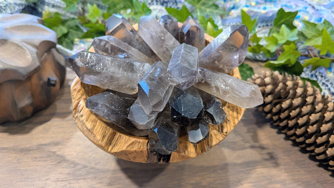 Grey Smoky Quartz Rough Points