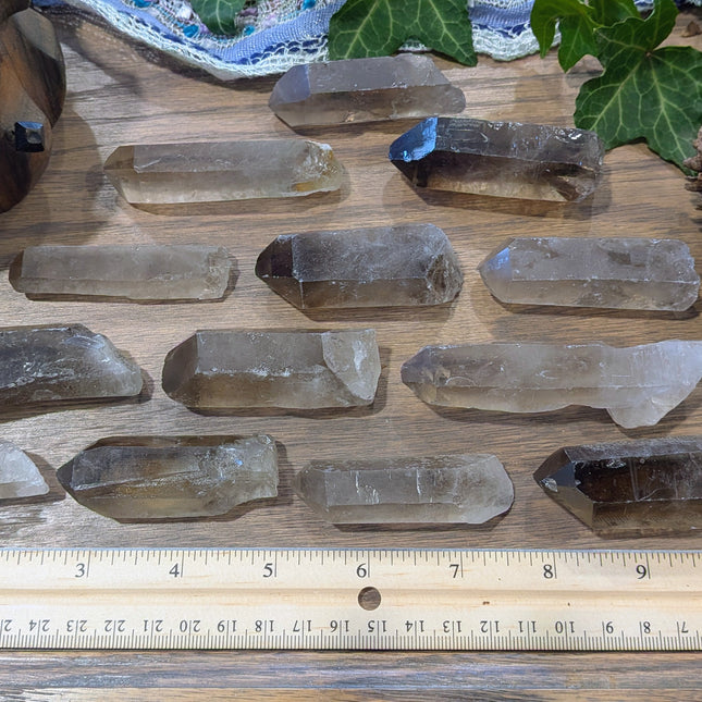 Grey Smoky Quartz Rough Points