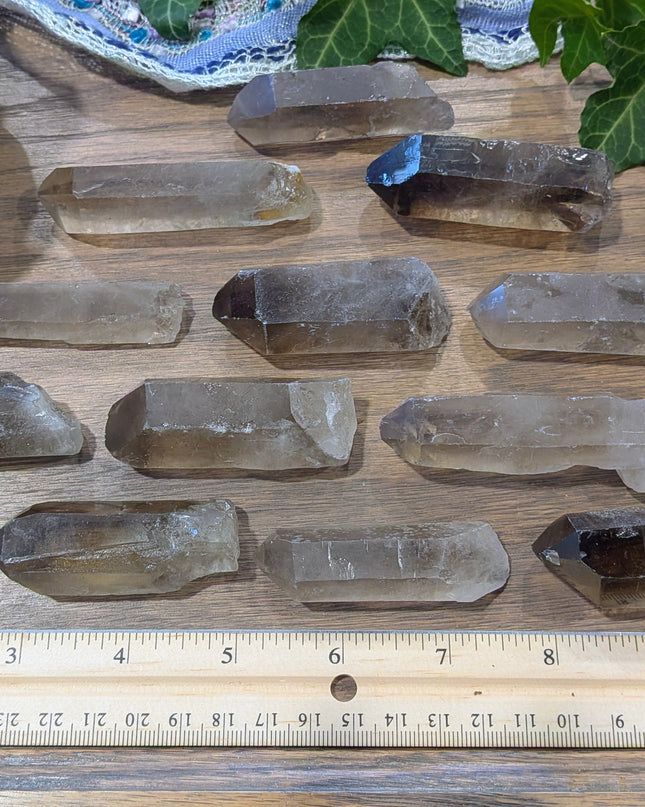 Grey Smoky Quartz Rough Points