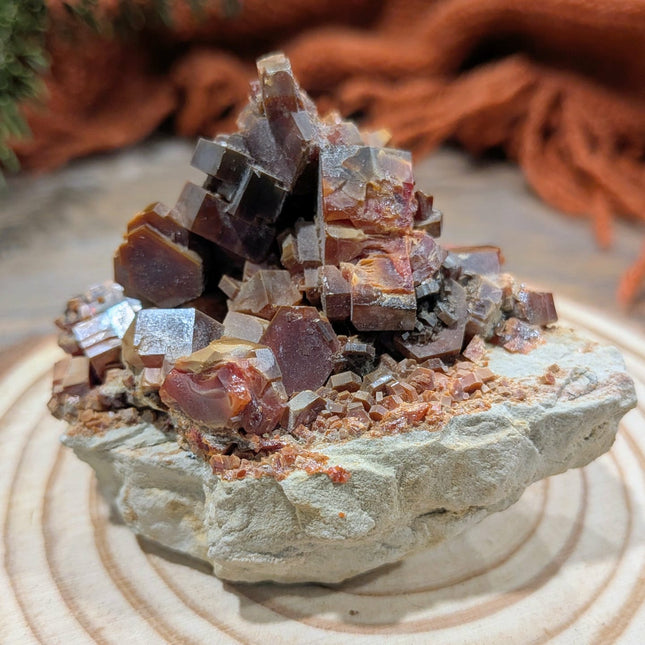 Orange Vanadinite Specimen