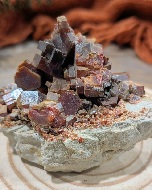 Orange Vanadinite Specimen