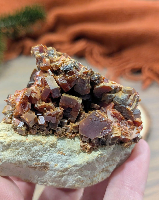 Orange Vanadinite Specimen