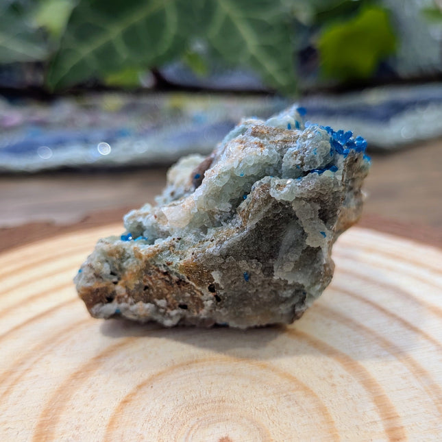 Blue Veszelyite Specimen
