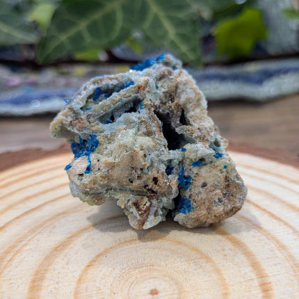 Blue Veszelyite Specimen