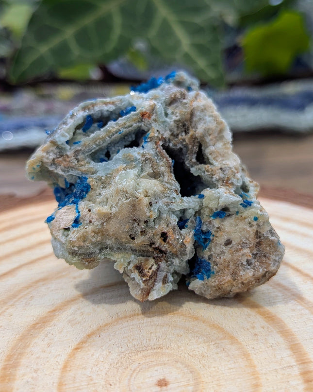 Blue Veszelyite Specimen