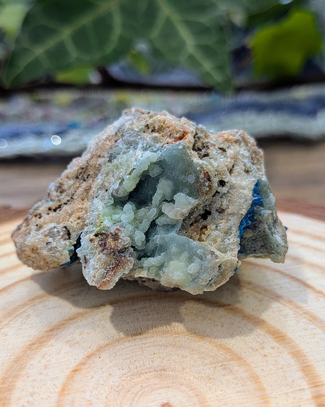 Blue Veszelyite Specimen