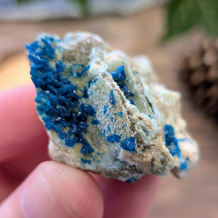 Blue Veszelyite Specimen