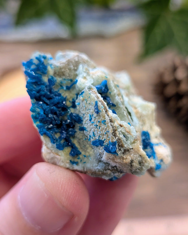 Blue Veszelyite Specimen
