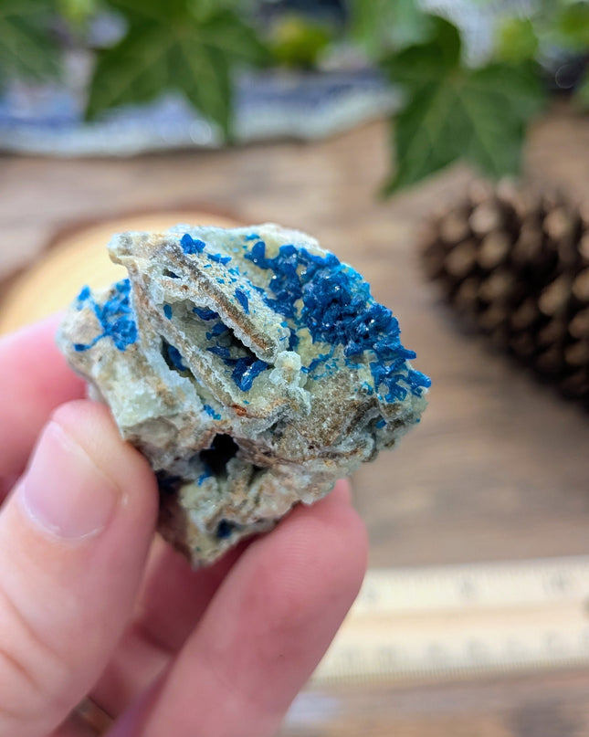 Blue Veszelyite Specimen