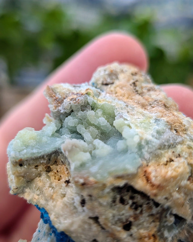 Blue Veszelyite Specimen